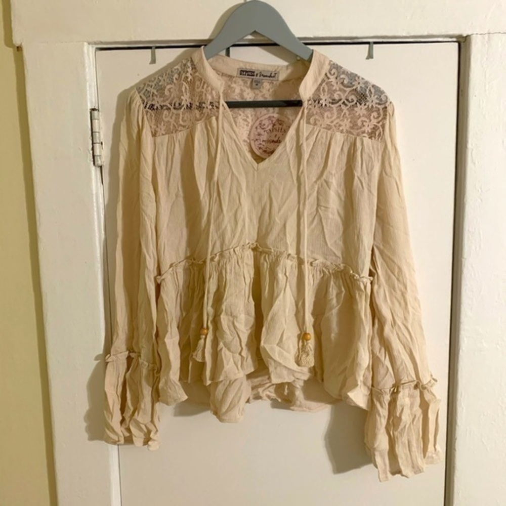 Gypsies & Moondust cream Tunic Medium